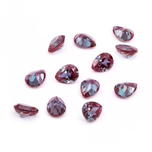 Exquisite 5x7mm Pear-Cut Alexandrite: The Enchanting Color-Change Gemstone