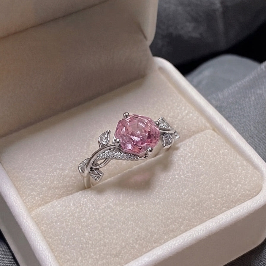 Millennium Rose Cut Gemstone Bow Ring