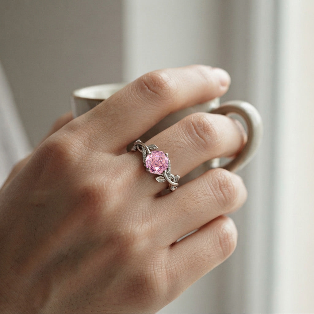 Millennium Rose Cut Gemstone Bow Ring