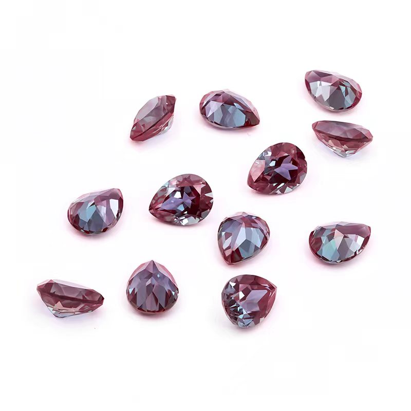 Exquisite 5x7mm Pear-Cut Alexandrite: The Enchanting Color-Change Gemstone