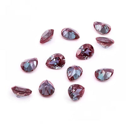 Exquisite 5x7mm Pear-Cut Alexandrite: The Enchanting Color-Change Gemstone