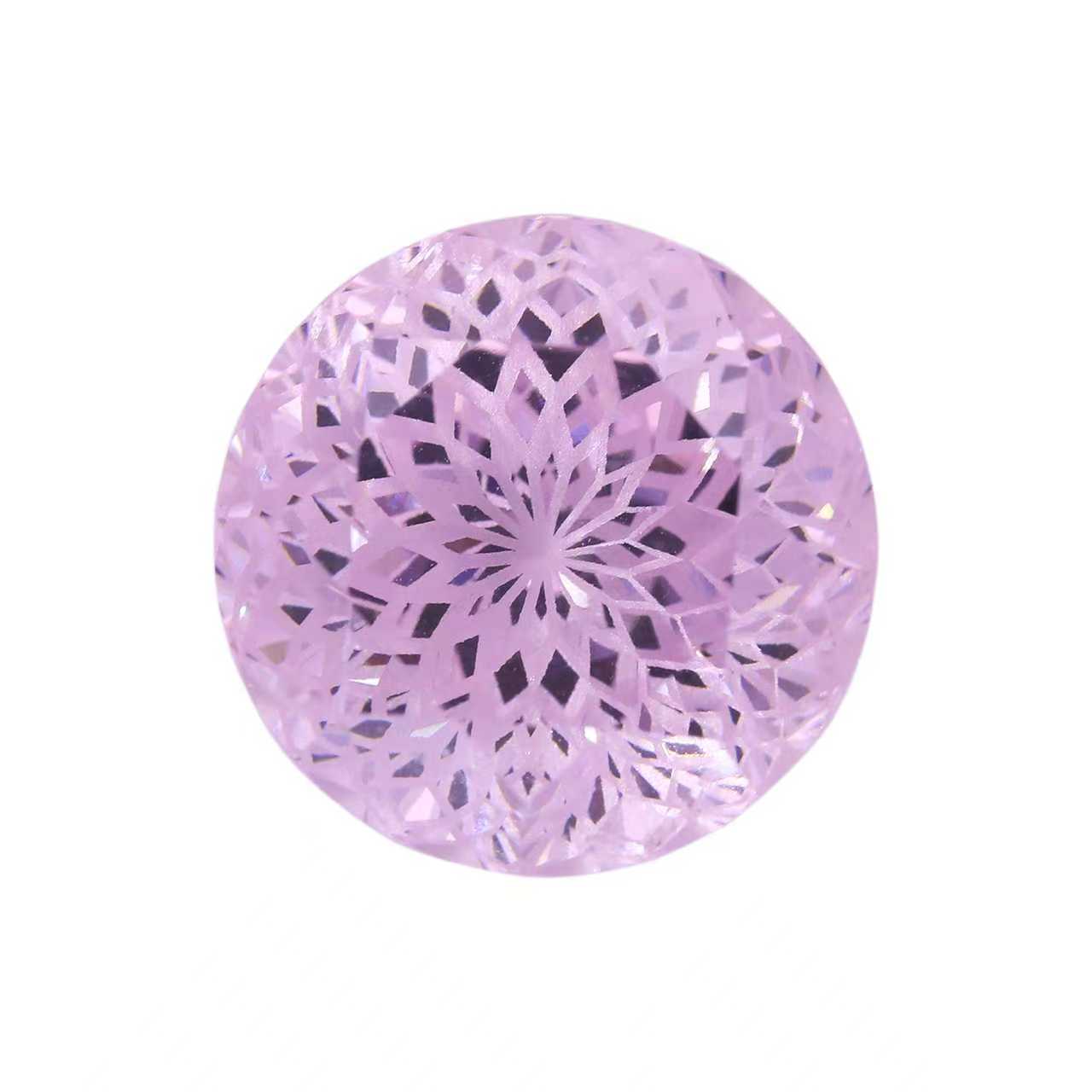 Firework Cut Pink CZ Loose Stone