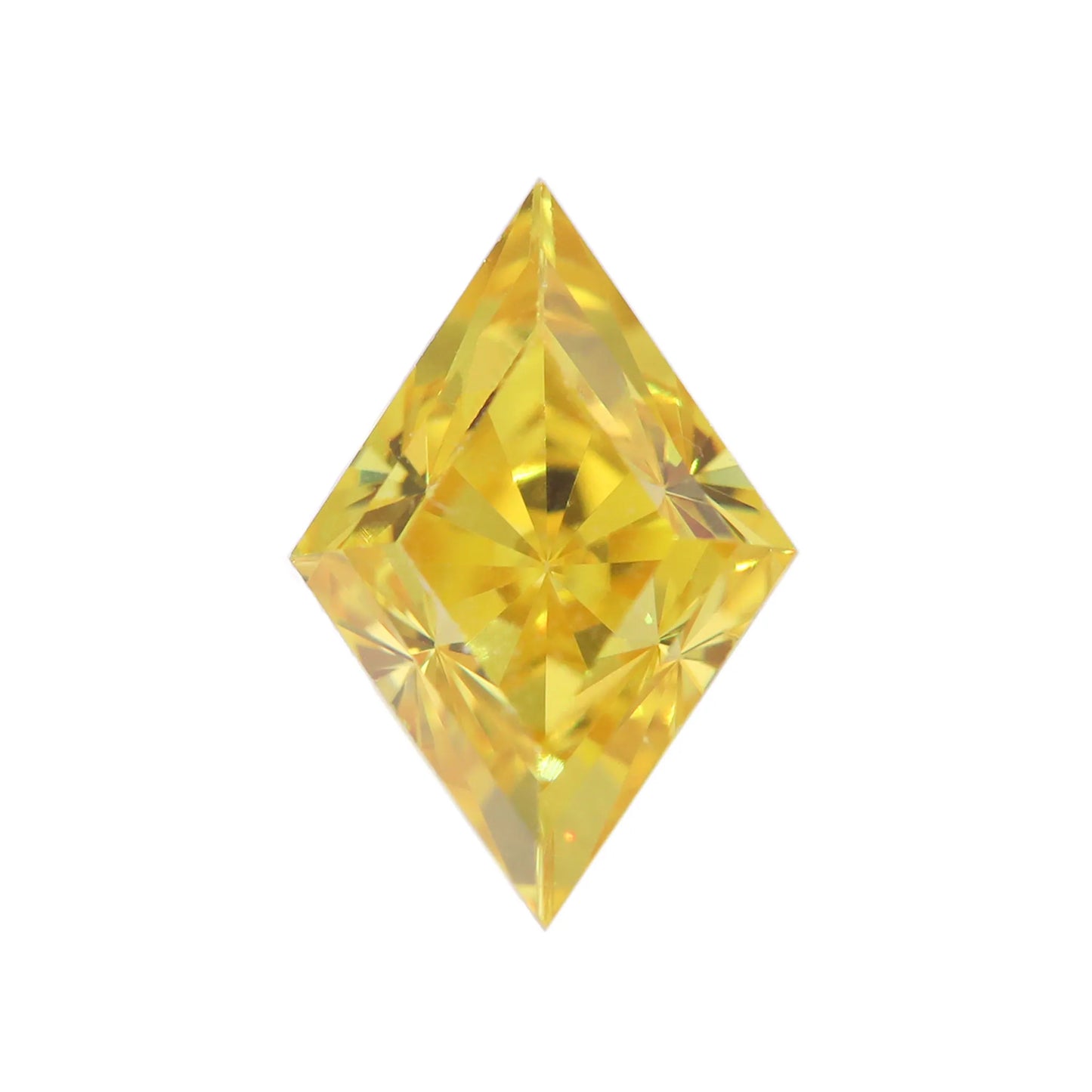 9*6mm Golden Yellow Zircon Loose Gemstone – Lucky Rhombus Cut | Medium Gold Color for Custom Jewelry Making