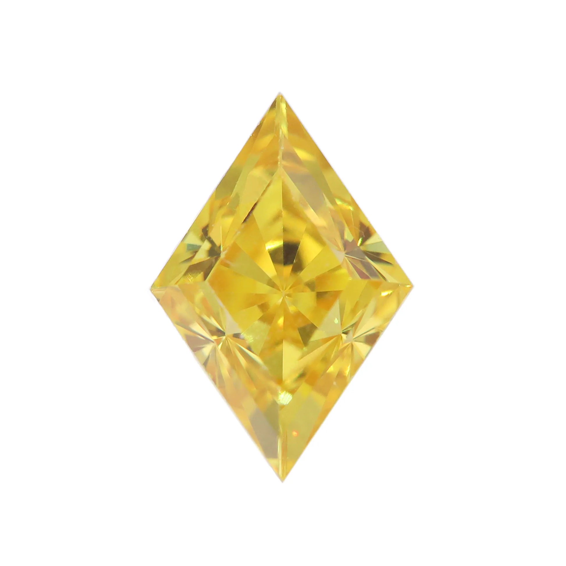 9*6mm Golden Yellow Zircon Loose Gemstone – Lucky Rhombus Cut | Medium Gold Color for Custom Jewelry Making