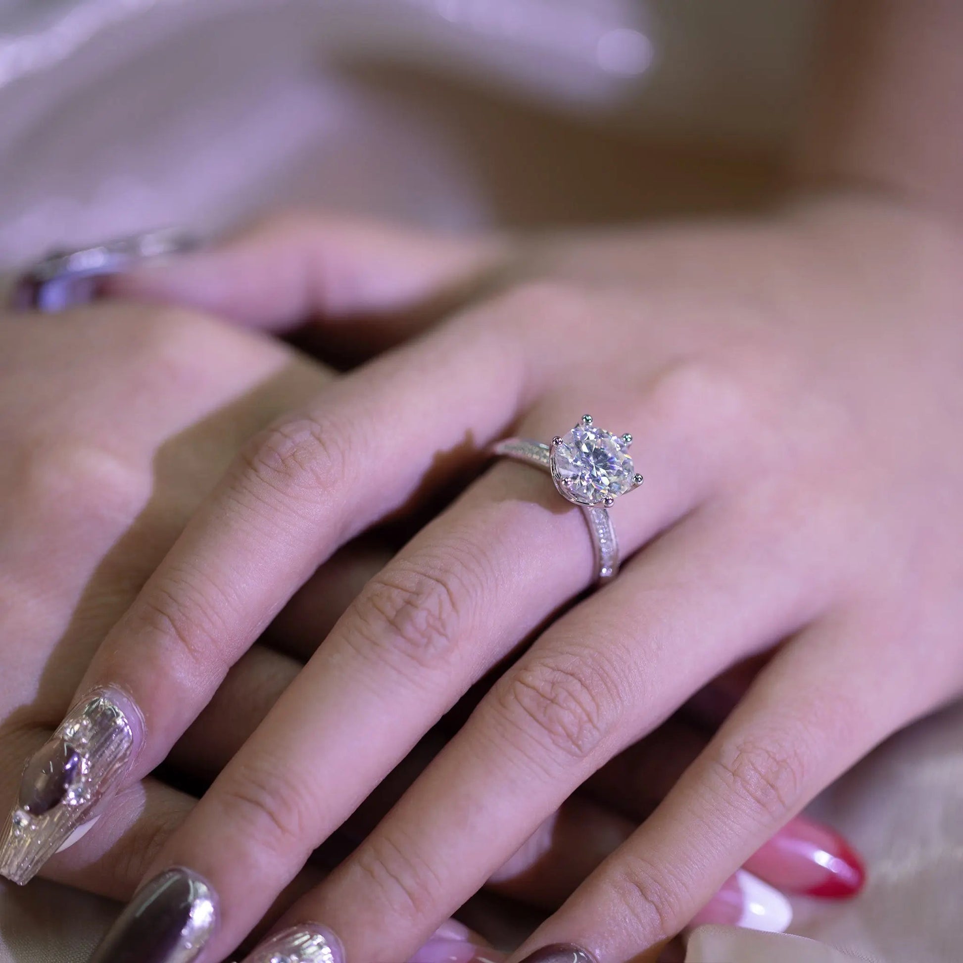 5ct_Round_Cut_Moissanite_Solitaire_Engagement_Ring_925_Sterling_Silver_for_Women