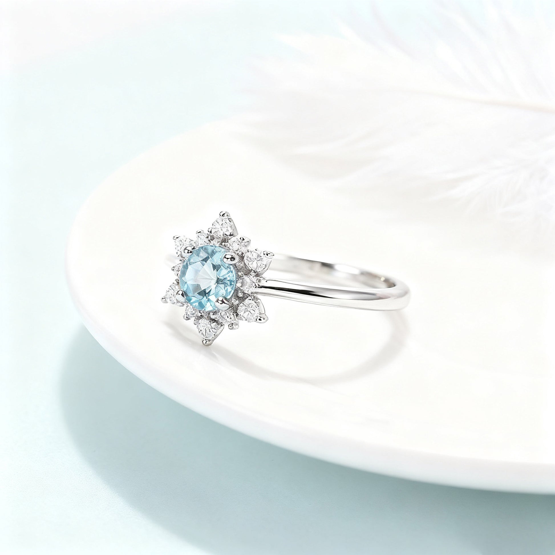 Snowflake-Shaped Lab-Grown Spinel Pendant Necklace | 925 Sterling Silver 18K Gold Plated