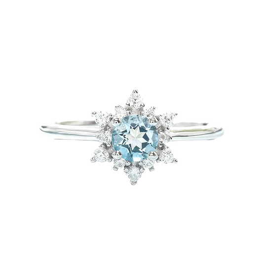 Snowflake-Shaped Lab-Grown Spinel Pendant Necklace | 925 Sterling Silver 18K Gold Plated