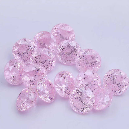 Firework Cut Pink CZ Loose Stone