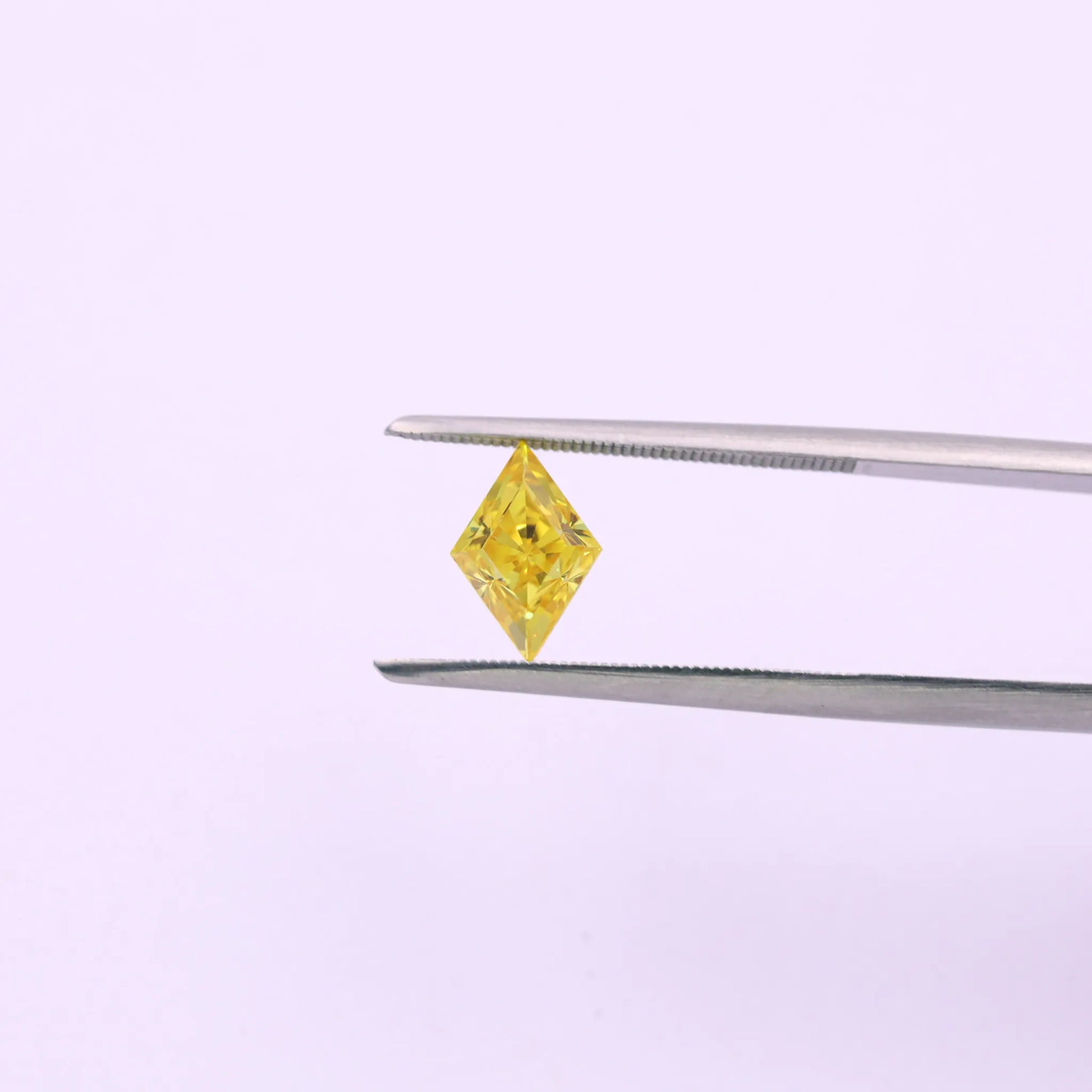 9*6mm Golden Yellow Zircon Loose Gemstone – Lucky Rhombus Cut | Medium Gold Color for Custom Jewelry Making